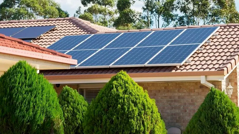 Solar panels on a South Brisbane home