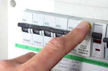 hand touching rcd